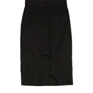 Yves Saint Laurent - Army Green Cotton Suit Skirt Sz 4