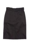 Yves Saint Laurent - Brown Belted Cotton Blend Skirt Sz 10