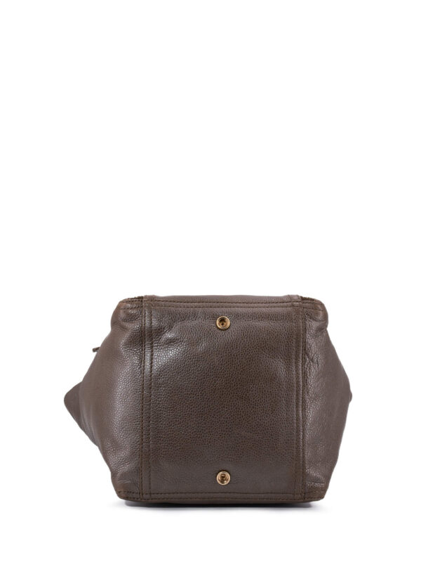 Yves Saint Laurent Calfskin Medium Downtown Bag Brown