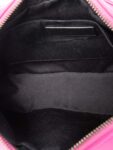 Yves Saint Laurent Chevron Leather Tassel Camera Messenger Bag Magenta Pink