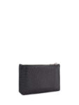 Yves Saint Laurent Croc Embossed Card Holder Black