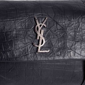 Yves-Saint-Laurent-Crocodile-Embossed-LeatherWest-Hollywood-Bag-Black-2