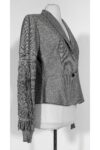 Yves Saint Laurent - Grey Blazer w/ Knit Sleeves Sz 6