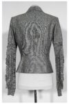Yves Saint Laurent - Grey Blazer w/ Knit Sleeves Sz 6