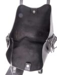 Yves Saint Laurent Leather East-West Fringe Tote Bag Black