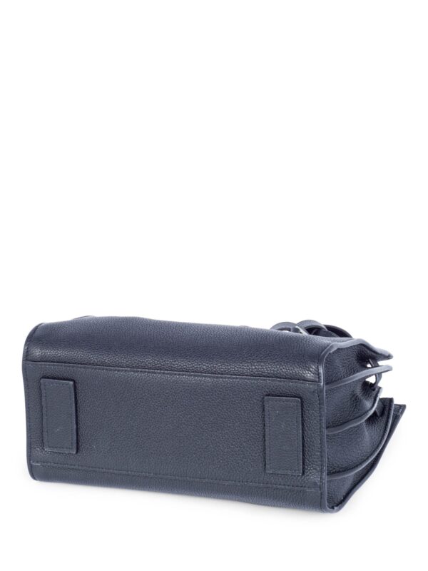 Yves Saint Laurent Logo Leather Baby Sac Du Jour Bag Black