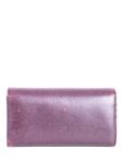 Yves Saint Laurent Logo Leather Flap Travel Wallet Burgundy