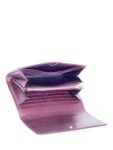 Yves Saint Laurent Logo Leather Flap Travel Wallet Burgundy