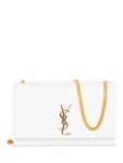 Yves Saint Laurent Medium Kate Flap Messenger White