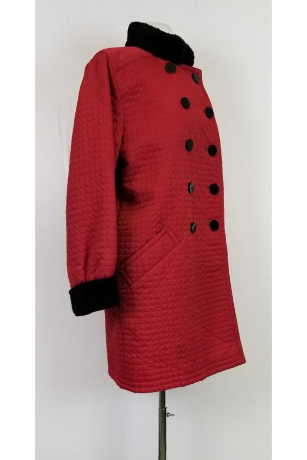 Yves Saint Laurent - Red Nutria Fur Trench Coat Sz 8