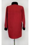 Yves Saint Laurent - Red Nutria Fur Trench Coat Sz 8