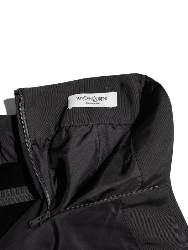 Yves Saint Laurent Taffeta Skirt Black
