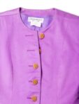 Yves Saint Laurent Vintage Jacket Purple Gold