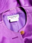Yves Saint Laurent Vintage Jacket Purple Gold