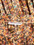 Yves Saint Laurent Vintage Pleated Lurex Maxi Skirt Multicolor