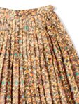 Yves Saint Laurent Vintage Pleated Lurex Maxi Skirt Multicolor