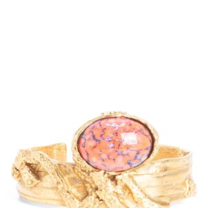Yves-Saint-Laurent-Vintage-Wide-Stone-Cuff-Gold-2