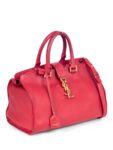Yves Saint Laurent YSL Logo Leather Messenger Bag Red