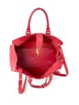 Yves Saint Laurent YSL Logo Leather Messenger Bag Red