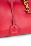 Yves Saint Laurent YSL Logo Leather Messenger Bag Red
