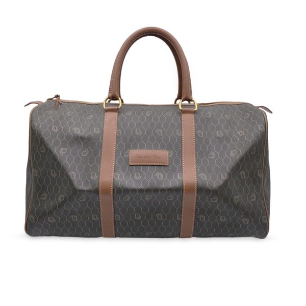 CHRISTIAN DIOR Vintage Monogram Duffle Travel Unisex Bag Handbag