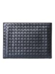 Bottega Veneta Intrecciato Zipper Leather Clutch Bag Black