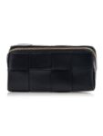 Bottega Veneta Intrecciato Pouch Bag Black