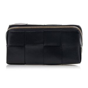 Bottega Veneta Intrecciato Pouch Bag Black
