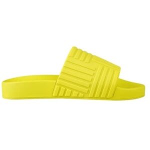 Bottega Veneta Intrecciato Rubber Slippers Kiwi