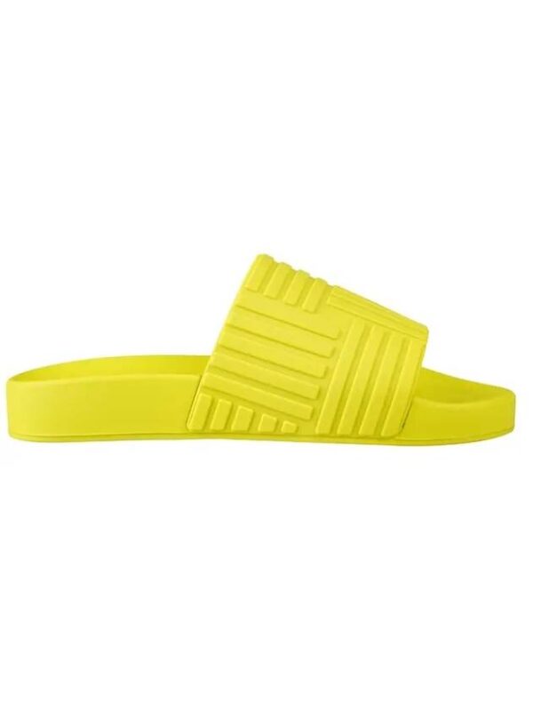 Bottega Veneta Intrecciato Rubber Slippers Kiwi