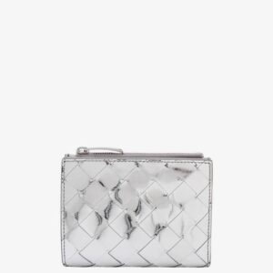 Bottega Veneta 24 ss Laminated Leather Wallet WITH Woven Effect 742330V3QM58101 B0650962272