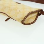 CELINE Paris Macadam Canvas Shoulder Bag Beige  am3138