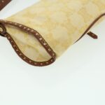 CELINE Paris Macadam Canvas Shoulder Bag Beige  am3138
