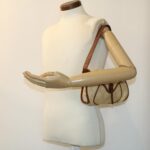 CELINE Paris Macadam Canvas Shoulder Bag Beige  am3138
