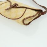 CELINE Paris Macadam Canvas Shoulder Bag Beige  am3138