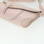 CELINE Studs Shoulder Bag Leather Pink CE00/23  am3799