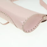 CELINE Studs Shoulder Bag Leather Pink CE00/23  am3799