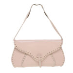CELINE Studs Shoulder Bag Leather Pink CE00/23  am3799