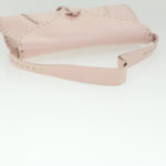 CELINE Studs Shoulder Bag Leather Pink CE00/23  am3799