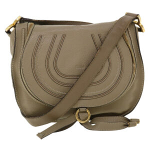 Chloe Shoulder Bag Leather Gray am3860