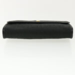 CHRISTIAN DIOR Trotter Canvas Chain Shoulder Bag Black  am3863
