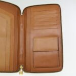 CELINE Macadam Canvas Travel Case PVC Leather Brown  am3943