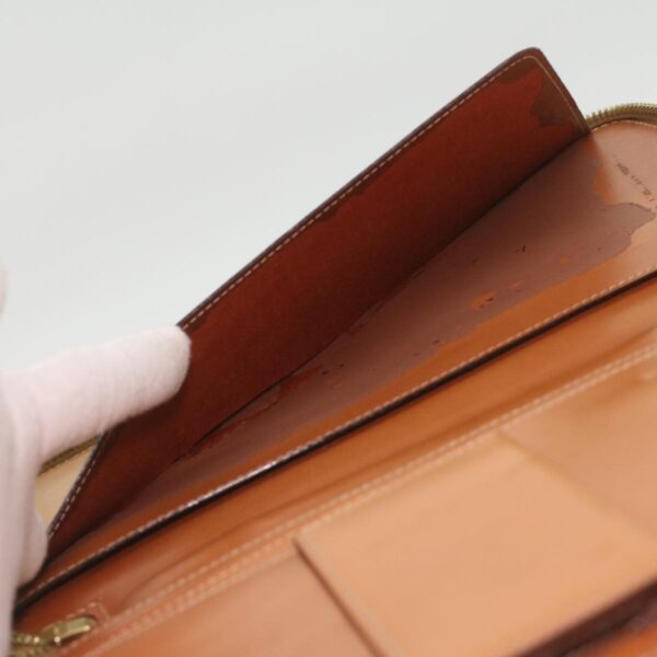 CELINE Macadam Canvas Travel Case PVC Leather Brown  am3943