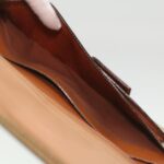 CELINE Macadam Canvas Travel Case PVC Leather Brown  am3943