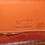CELINE Macadam Canvas Travel Case PVC Leather Brown  am3943