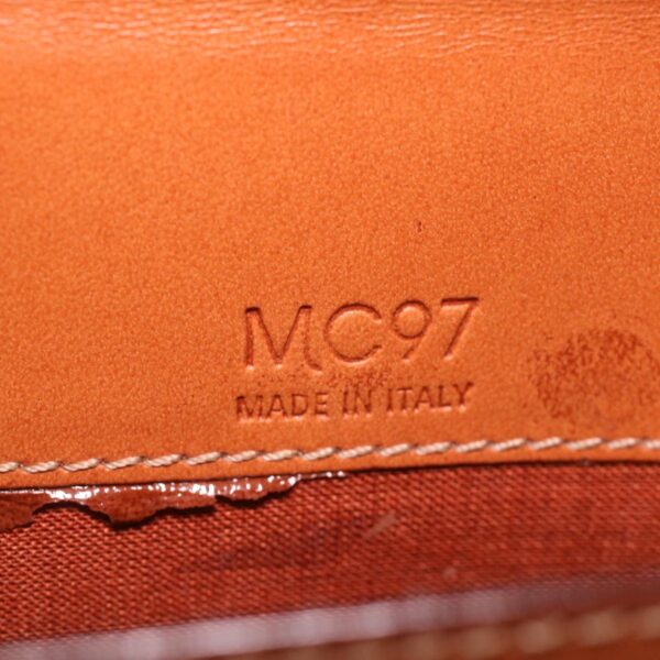 CELINE Macadam Canvas Travel Case PVC Leather Brown  am3943