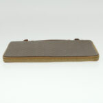 CELINE Macadam Canvas Travel Case PVC Leather Brown  am3943