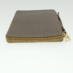 CELINE Macadam Canvas Travel Case PVC Leather Brown  am3943