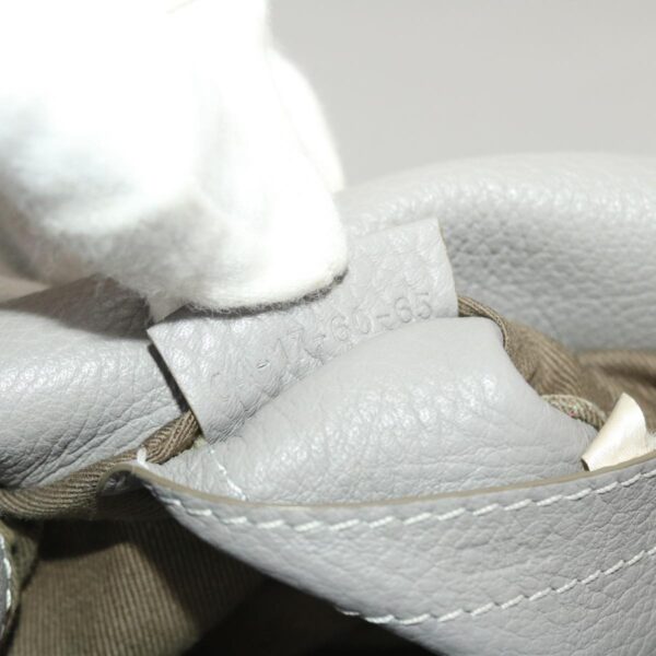 Chloe Mercy Small Saddle Shoulder Bag Leather Gray am4200