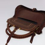Chloe Punching Mercy Hand Bag Leather 2way Brown am4269